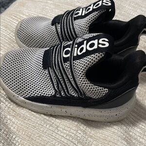 Adidas Kids Black and White Sneakers